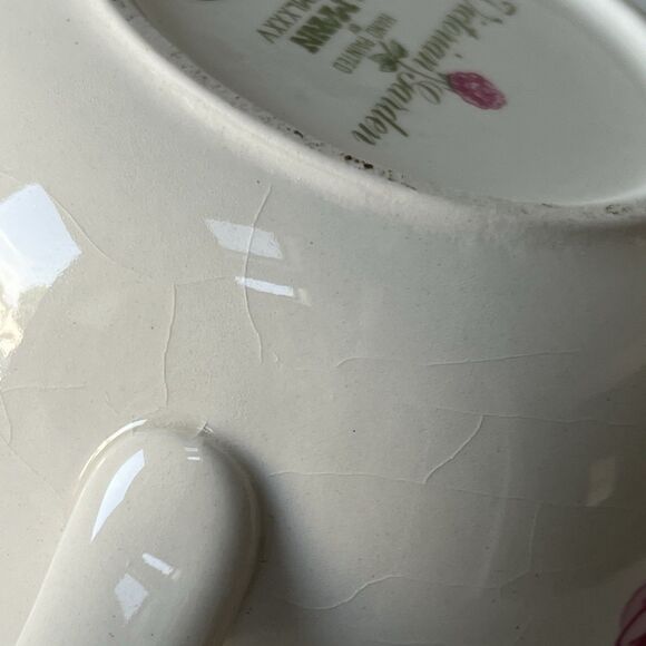 VTG Victorian Garden By MANN MCMLXXXII Hand Painted Ceramic 2.5 Measuring Cup - Picture 14 of 14